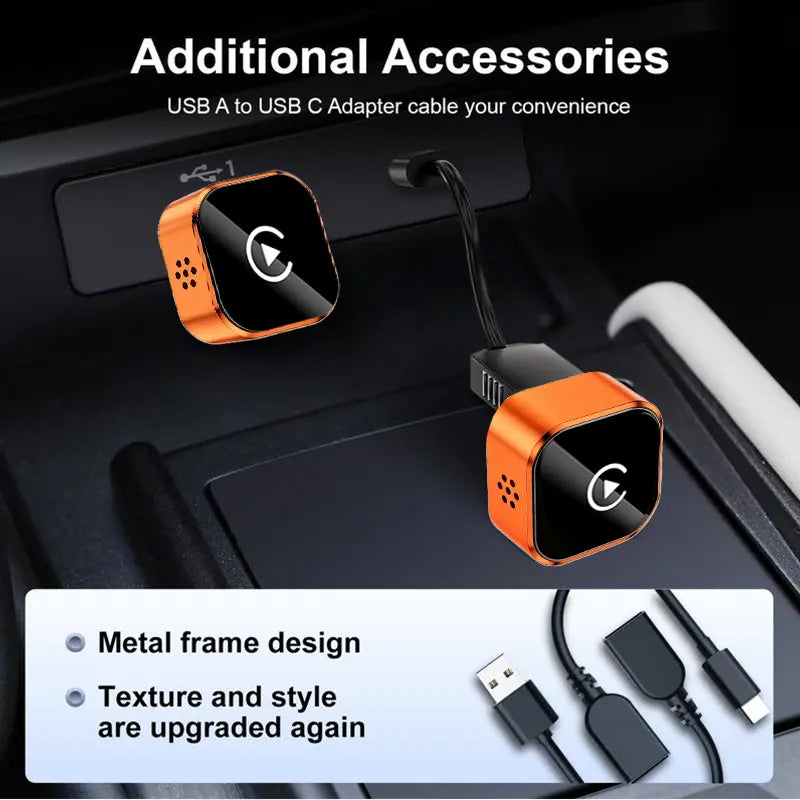 YURNLV Wireless CarPlay Dongle for 2026 Cars