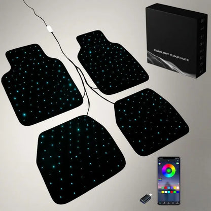 Waterproof Car Floor Mats with LED Accents