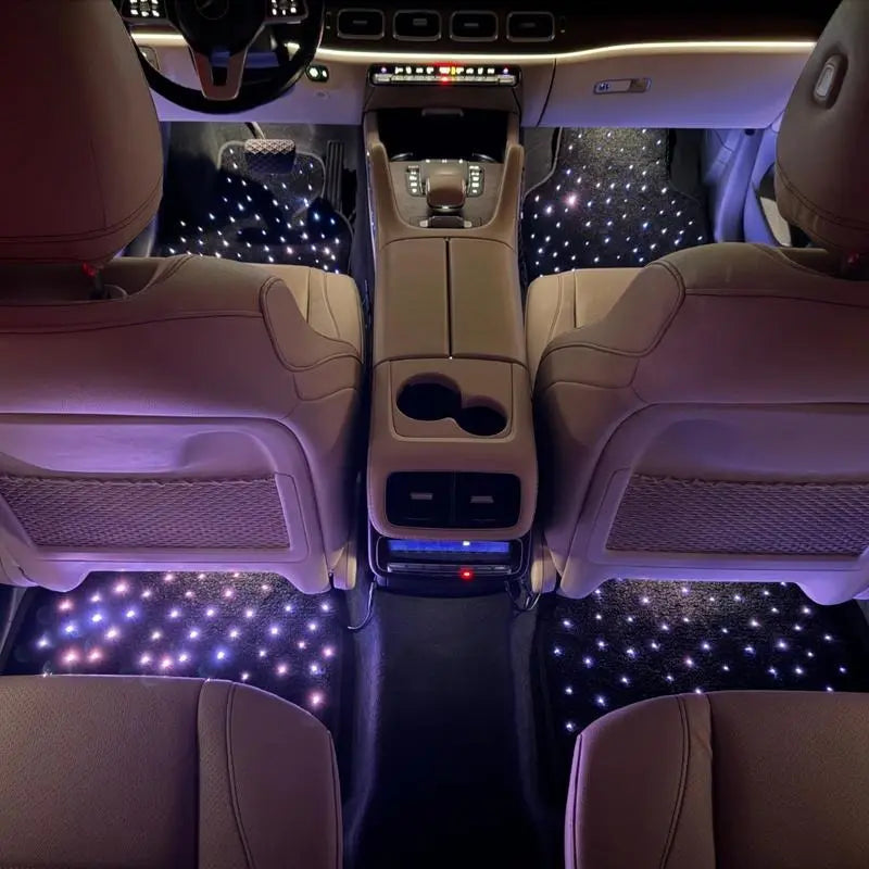 Waterproof Car Floor Mats with LED Accents