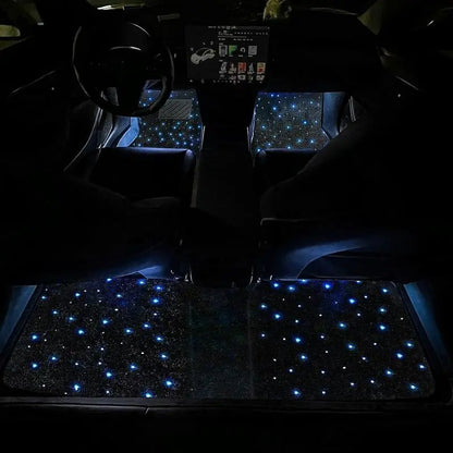 Waterproof Car Floor Mats with LED Accents