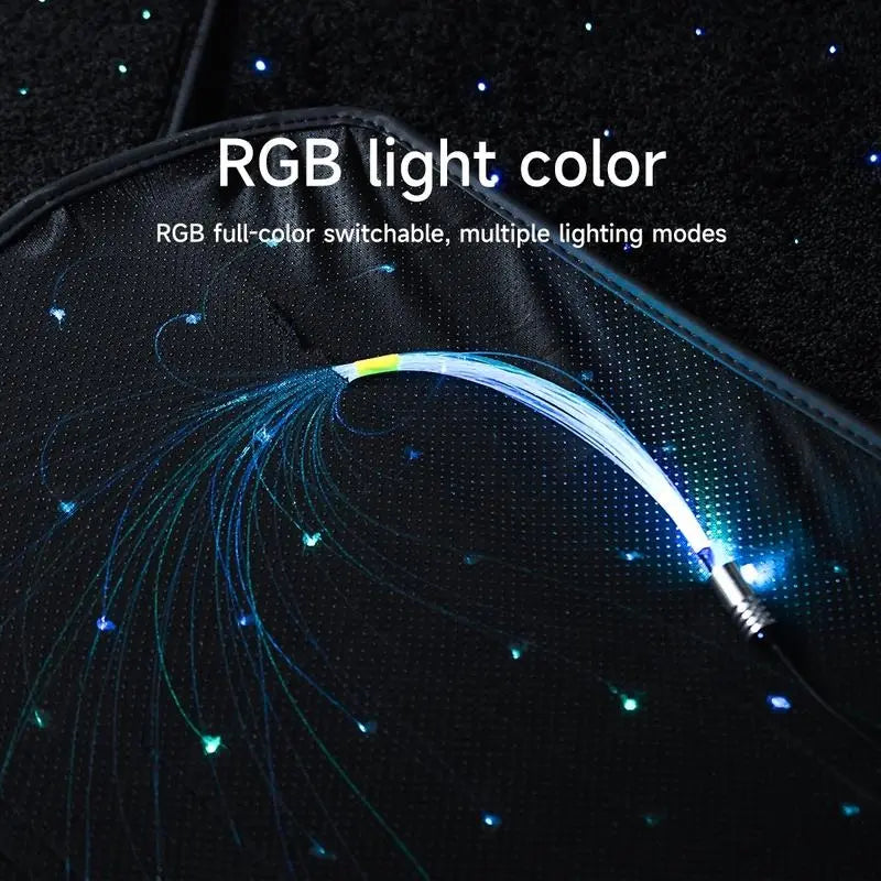 Waterproof Car Floor Mats with LED Accents