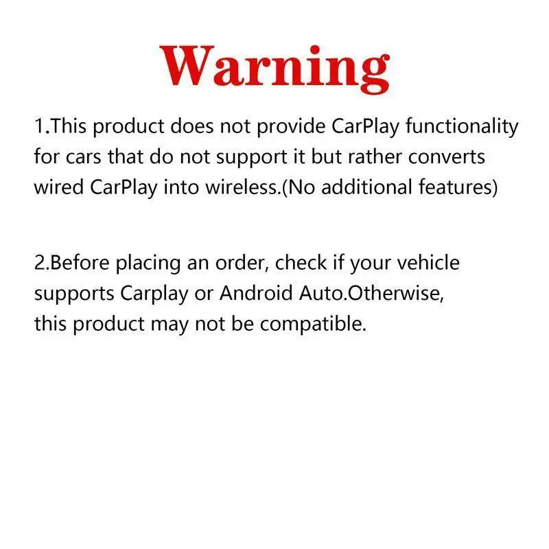 YURNLV Wireless CarPlay Dongle for 2026 Cars