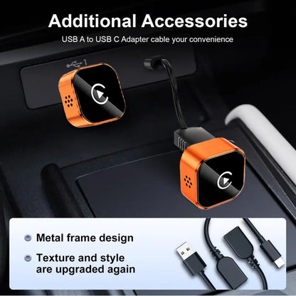 YURNLV Wireless CarPlay Dongle for 2026 Cars